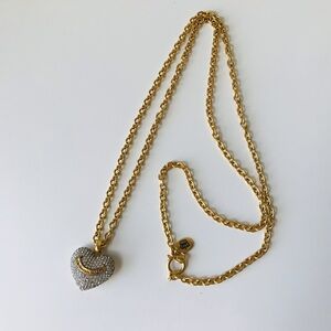 Juicy Couture Rhinestone Heart Necklace